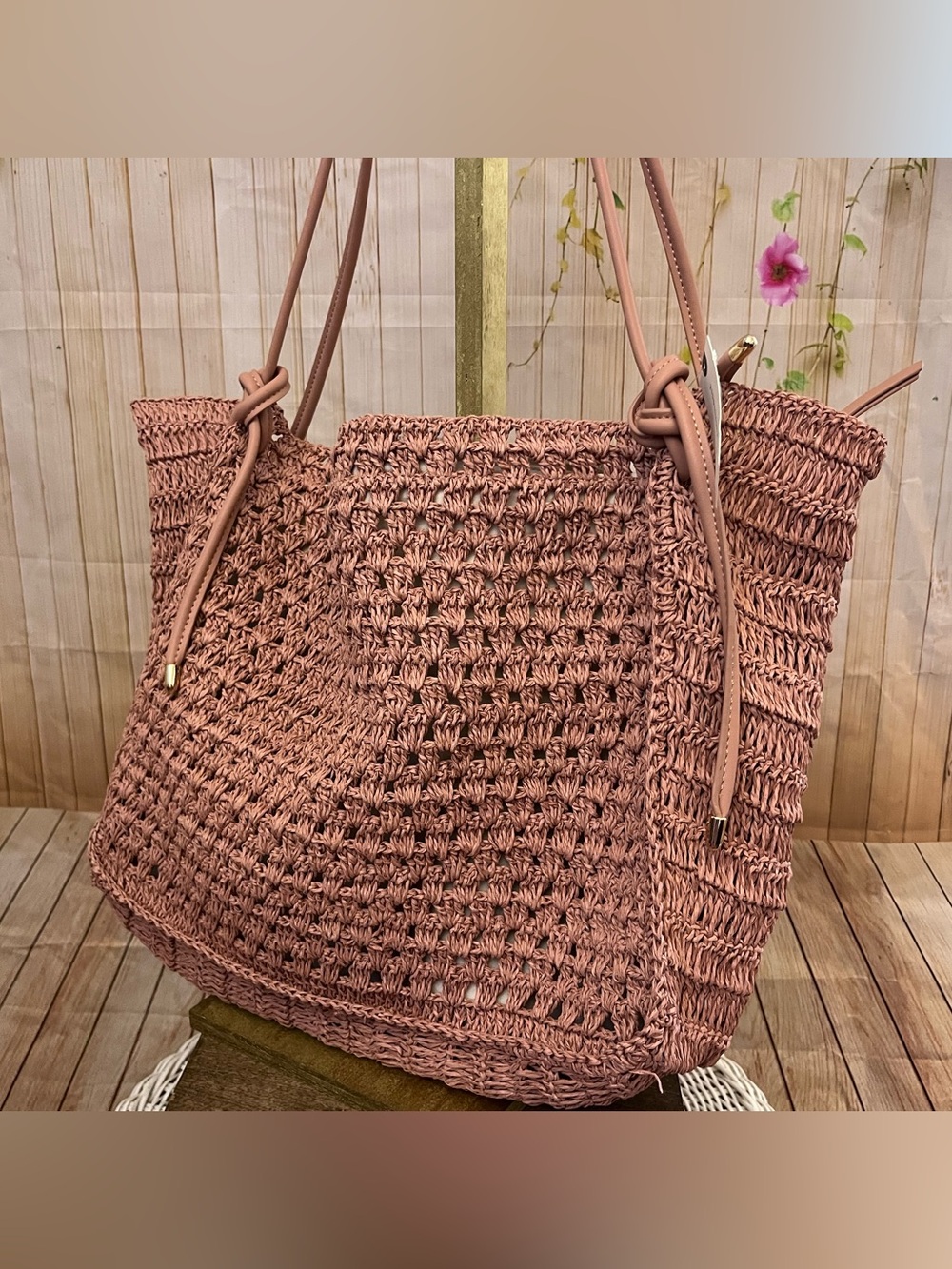 Dolce Vita Ravello Raffia Shoulder Bag - Picture 8 of 16